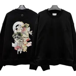 [명품] 우영미 25FW 시티 그래픽 로고 프린트 맨투맨 블랙 W253TS25 723B