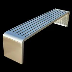 야외 스테인레스 벤치의자 철제 대기 정류장 정원