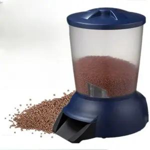 연못 자동 급식기 타이머 물고기 피더 먹이 급여 다중 급여기 플러그인 대형 양식장 배급기