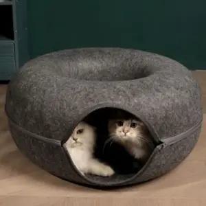 고양이 도넛 터널 숨숨집(60cm) 다묘 캣터널하우스 (WC7D8C6)