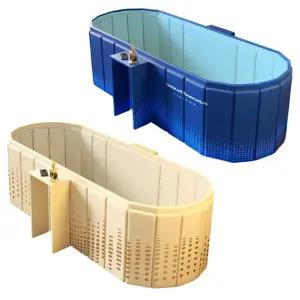 1인용 미니 사우나 반식욕조 접이식 무조립 미니테이블 욕조 L