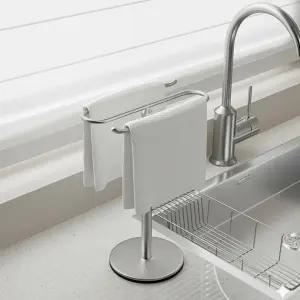 스텐304 행주건조대 주방 싱크대 행주 걸이 수세미 수건 거치대 꽂이 수납