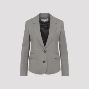 로에베 노치드 라펠 투 버튼 테일러드 재킷 S540Y03XBM 8586