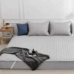 [콩심팥심]고정 밴드 스위트 패밀리 침대 매트 누빔 매트리스 패드