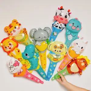 스마일파티 동물 스틱 막대 풍선 꽃다발 10종