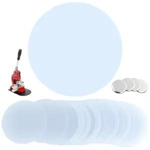 핀버튼 종이 58mm (100매) 커팅지 커버지 원형종이 캔뱃지 뱃지 만들기 재료