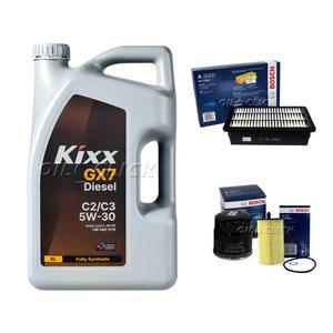 더뉴 i30 PD 1.6 디젤 엔진오일 세트 킥스 GX7 디젤 5W-30 6L+필터
