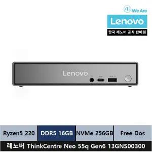 레노버 미니PC ThinkCentre neo 55q Gen6 13GNS00300 AMD R5 220/16gb/256gb/FreeDos 시리얼포트 - ps