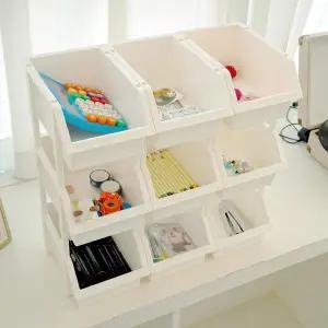 /보노하우스 이유 적층형 다용도 정리함 3P 미니 수납 바스켓