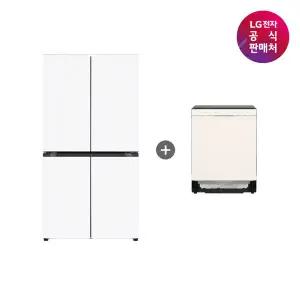 LG 디오스 오브제 냉장고 T873MHH111+ 식기세척기 빌트인 DUE1BGLE