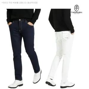 까스텔바작 골프 남성 간절기 자수 고신축 팬츠 데님 바지 BGEFPT-302