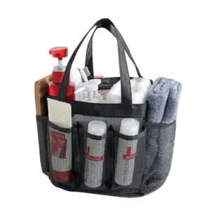 8포켓수납 메쉬 수영장 목욕가방/가방/해변가/비치백/목욕/세면백/수영/물빠지는/망사/여행/욕실/운동/투명