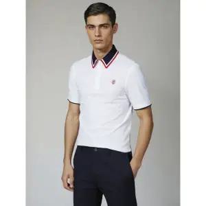 [아웃도어스/까스텔바작]남성 골프 카라 반팔티 에리 배색 포인트_BGCMTS215WH