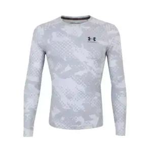 언더아머긴팔티 6011049-011 UA HG Armour Comp Printed LS-GRY