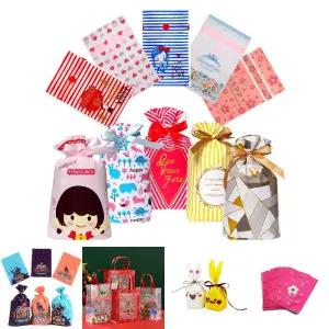 리본 선물봉투(50매)/유치원/어린이집/감사/선물/간식/선물용/봉투/캐릭터/포장용/포장/예쁜/귀여운/포장지