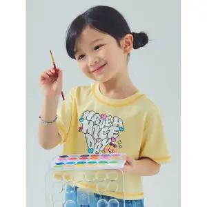 매장정품 탑텐 TOPTEN KIDS 여아) 카카오 쿨에어 코튼 크롭 반팔티_MKF2TS2804 MKF2TS2804 234032