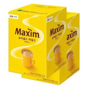 동서맥심 모카골드 마일드 커피믹스 210T 2박스