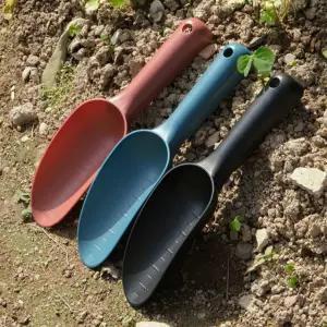 눈금 모종삽 원예 분갈이 화분 텃밭 플라스틱 꽃삽