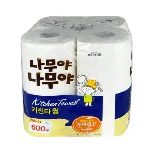 나무야 나무야 키친타올 150매 X 4롤 (600매) - D