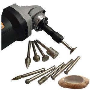 석재 조각 그라인더 비트 3CM 로드 분재 회전 니들 내부 미니 스톤 본쇄기 부속