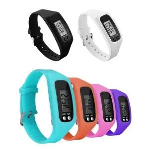 [에이치플러스몰]2in1 스포츠 방수 만보기 손목 시계 칼로리 걸음수 이동거리 달리기