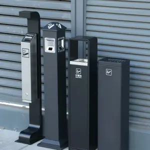 담배꽁초수거함 재떨이 야외 디자인 수거통 스탠딩