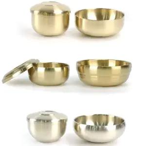 이중구조 단열 티타늄 식기 제사용 밥공기 국대접 세트 가정용 명절 차례상 전통