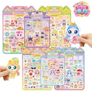 프린세스 캐치 티니핑 폭신폭신 코디스티커 6종세트 여아 코디 옷입히기 놀이 꾸미기 역할놀이