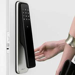 라오나크 키인L 즉시잠김 아파트 푸시풀 도어락 디지털 현관문 방화문 현관 번호키 교체 설치