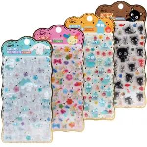 산리오 캔디봉봉 스티커 2탄(4개)/톡톡 폰꾸 다꾸 굿즈 입체 인스