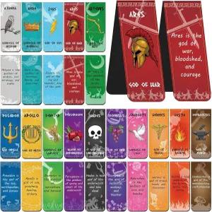 그리스 신화 마그네틱 북마크 올림피아 신들의 클립 30개 심볼 페이지 마커 하타비올 선물 퍼시 잭슨