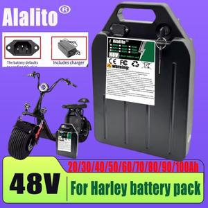 48V 20AH-100AH 전기 오토바이 방수 리튬 배터리 250W~3000W 접이식 시티코코 스쿠터에 적합
