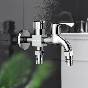 스테인레스 스틸 이중 물 배출구 스위치 1-in-2-out  풀 수도꼭지 세탁기 탭