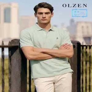 [올젠]베이직 솔리드 반팔 카라 티셔츠 (ZOE2TT1304)