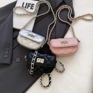 [골드스마일]다이톤 클래식 체인 미니 크로스백 심플 숄더백 데일리 가방