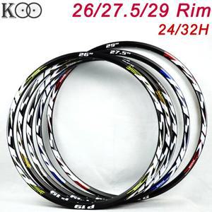 1개/2개 26인치/275인치/29인치 MTB 림 디스크 브레이크 알루미늄 합금 자전거 휠 24홀/32홀 리벳 구멍 포