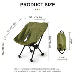 WESTTUNE 어린이 캠핑 문 의자 접이식 안락 등받이 좌석 미니 초경량 스토리지 전술
