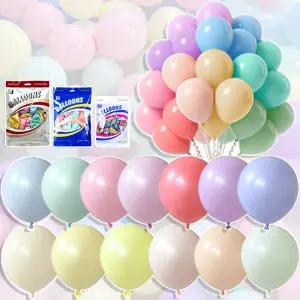 풍선 12인치 마카롱톤 100P 봉지 웨딩 셀프 촬영 프로포즈 베이비샤워 젠더리빌 브라이덜샤워 브샤 돌잔치 백일잔치 축제 행사 어린이날 개업축하 파티 라운드풍선