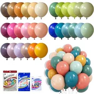 풍선 12인치 레트로톤 100P 봉지 파티 장식 데코 이벤트 행사 생일 기념일 칠순 팔순 잔치 돌잔치 백일 기념일 생일 뉴트로 개업 매장 장식 풍선아트
