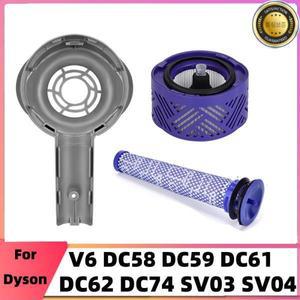 다이슨 호환 V6 용 모터 뒷면 커버 DC58 DC62 SV03 진공 청소기 액세서리 HEPA 필터
