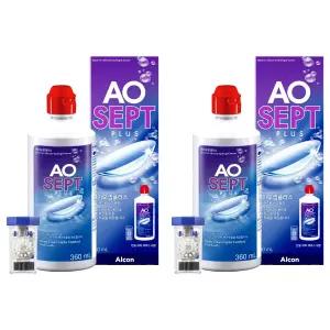 알콘 에이오셉 플러스 렌즈 세정액 케이스 360ml 2개