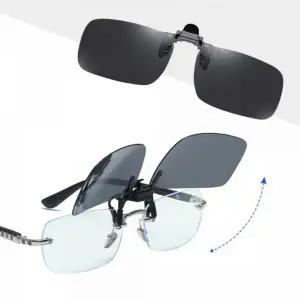 탈착식 클립형 야간 차단 운전용 자외선 운전 선글라스 편광