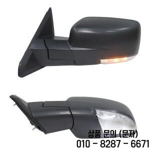 닷지 램 1500 2013 2018용 10/9핀 사이드 미러 어셈블리 텍스처드 블랙 수동 접이식 열선 도어 자동차 액세