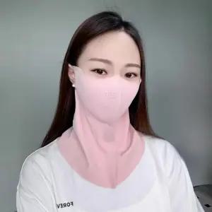 프리사이즈 자외선차단 풀커버 일체형 마스크 냉감원단 얼굴가리개 4컬러