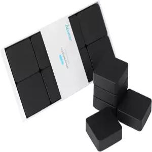 Ddaowanx 드라이 지우개 2 x2 냉장고 화이트보드용 소프트 그립 마그네틱 미니 교실 교사 용품 8팩/블랙