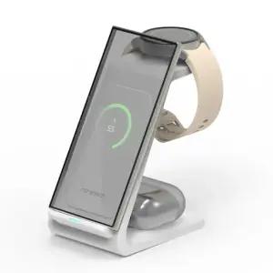 무선충전기2 스탠드 3in1 GR 301 화이트 (2)