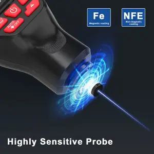 도막두께측정기 차량용 페인트 코팅 두께 측정기 밀 HW300-MAX 필름 자동 게이지 0-2000um