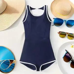 초보자수영복 여자실내수영복1부 로우컷 강습용