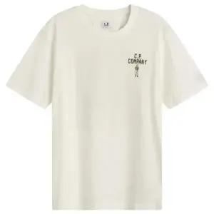 26SS 씨피 컴퍼니 반팔 티셔츠 20CMTS174A 110579W 103 GAUZE WHITE DOM