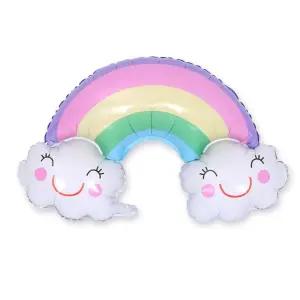 무지개구름슈퍼쉐입은박풍선-파스텔무지개구름풍선 무지개구름풍선